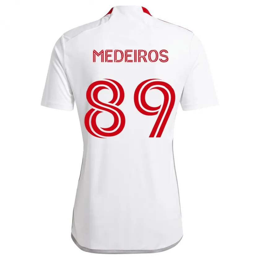 Danxen Dětské Matthew Medeiros #89 Bílá Červená Daleko Hráčské Dresy 2024/25 Dres