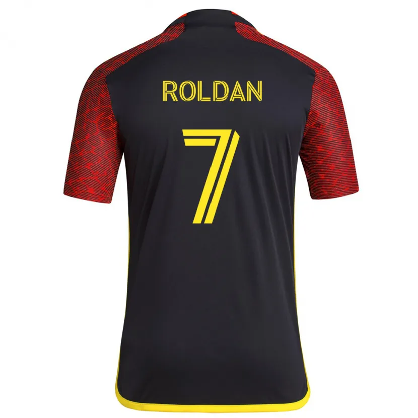 Danxen Dětské Cristian Roldán #7 Červená Černá Daleko Hráčské Dresy 2024/25 Dres