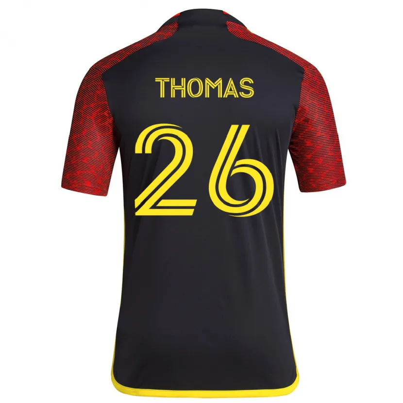 Danxen Dětské Andrew Thomas #26 Červená Černá Daleko Hráčské Dresy 2024/25 Dres