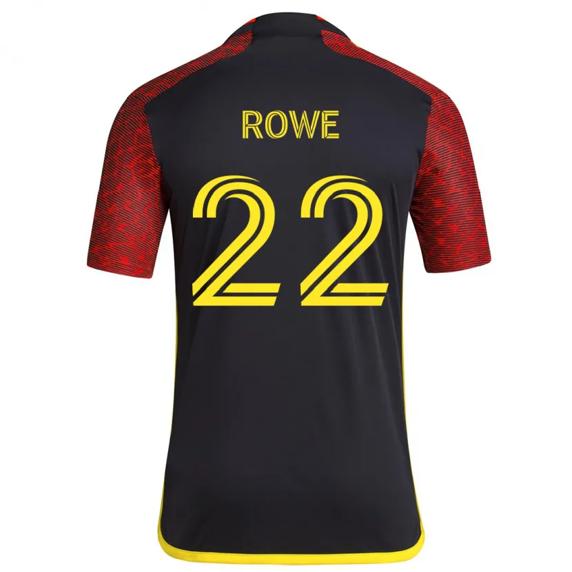 Danxen Dětské Kelyn Rowe #22 Červená Černá Daleko Hráčské Dresy 2024/25 Dres