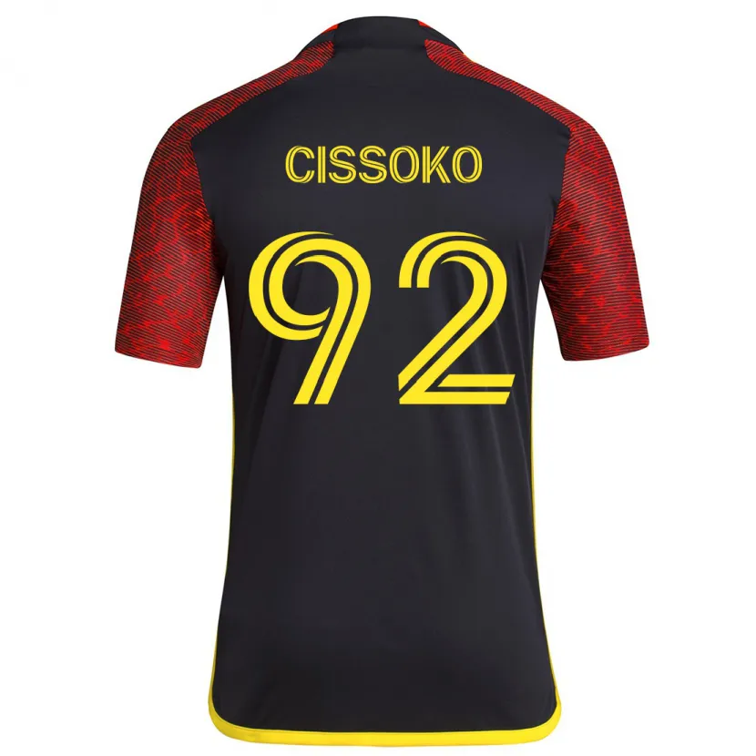 Danxen Dětské Abdoulaye Cissoko #92 Červená Černá Daleko Hráčské Dresy 2024/25 Dres