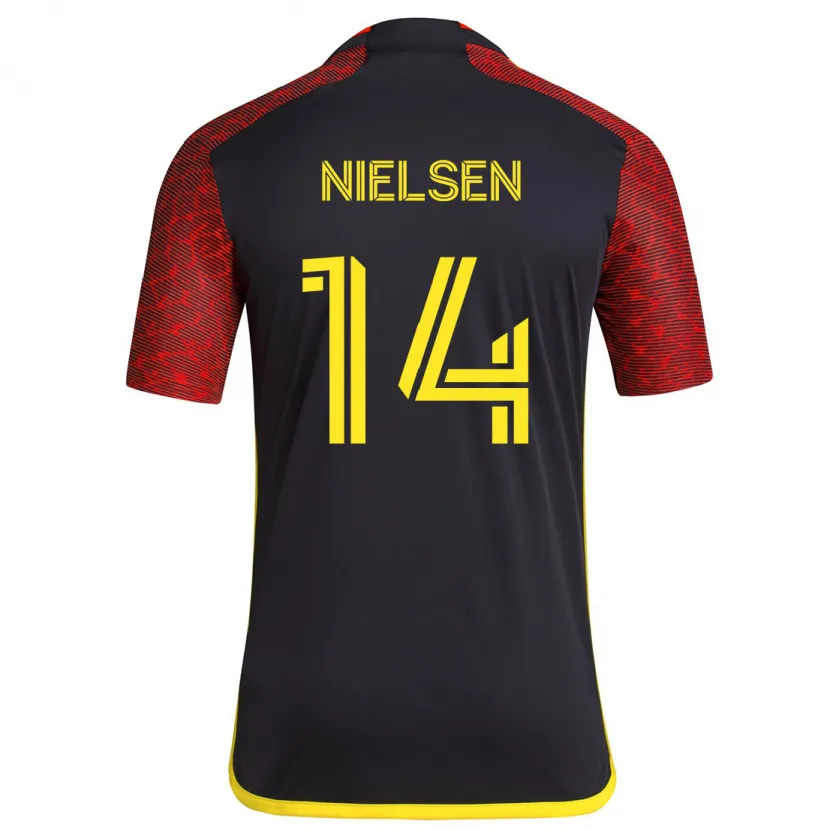 Danxen Dětské Taylor Nielsen #14 Červená Černá Daleko Hráčské Dresy 2024/25 Dres