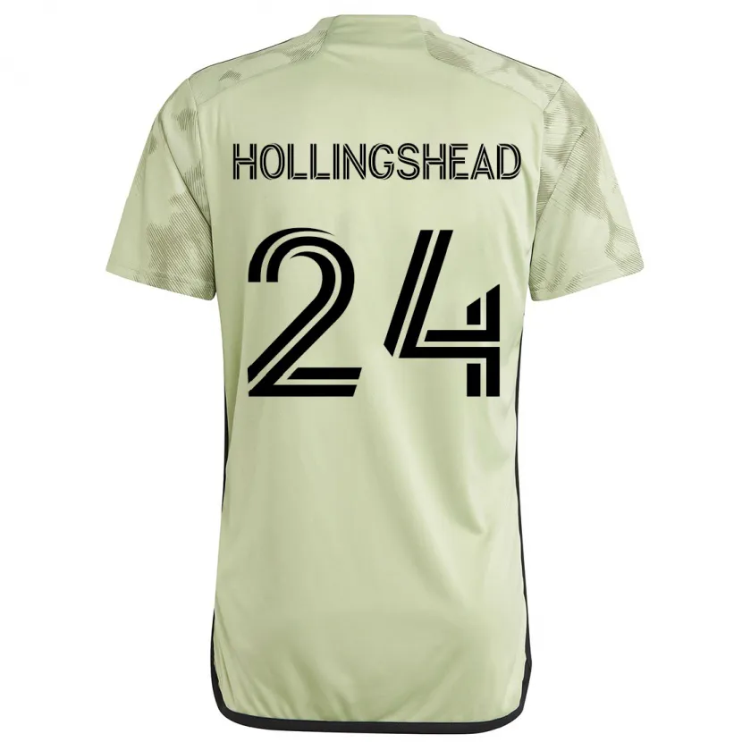 Danxen Dětské Ryan Hollingshead #24 Světle Zelená Daleko Hráčské Dresy 2024/25 Dres