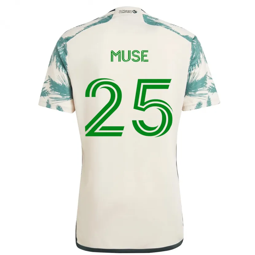 Danxen Dětské Trey Muse #25 Béžová Hnědá Daleko Hráčské Dresy 2024/25 Dres