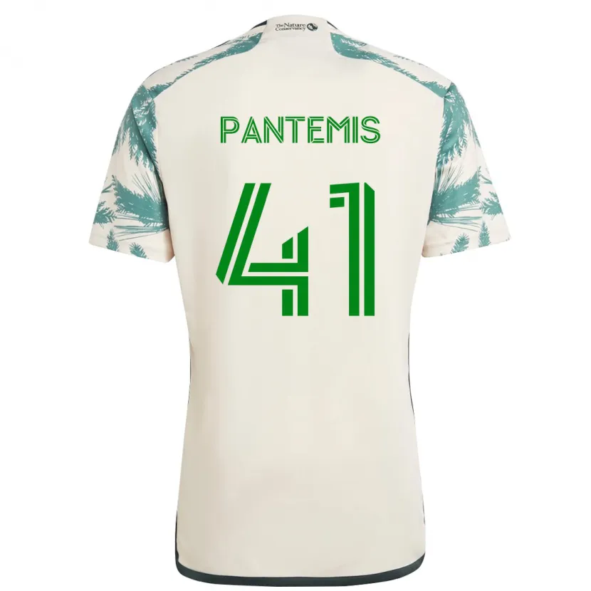 Danxen Dětské James Pantemis #41 Béžová Hnědá Daleko Hráčské Dresy 2024/25 Dres