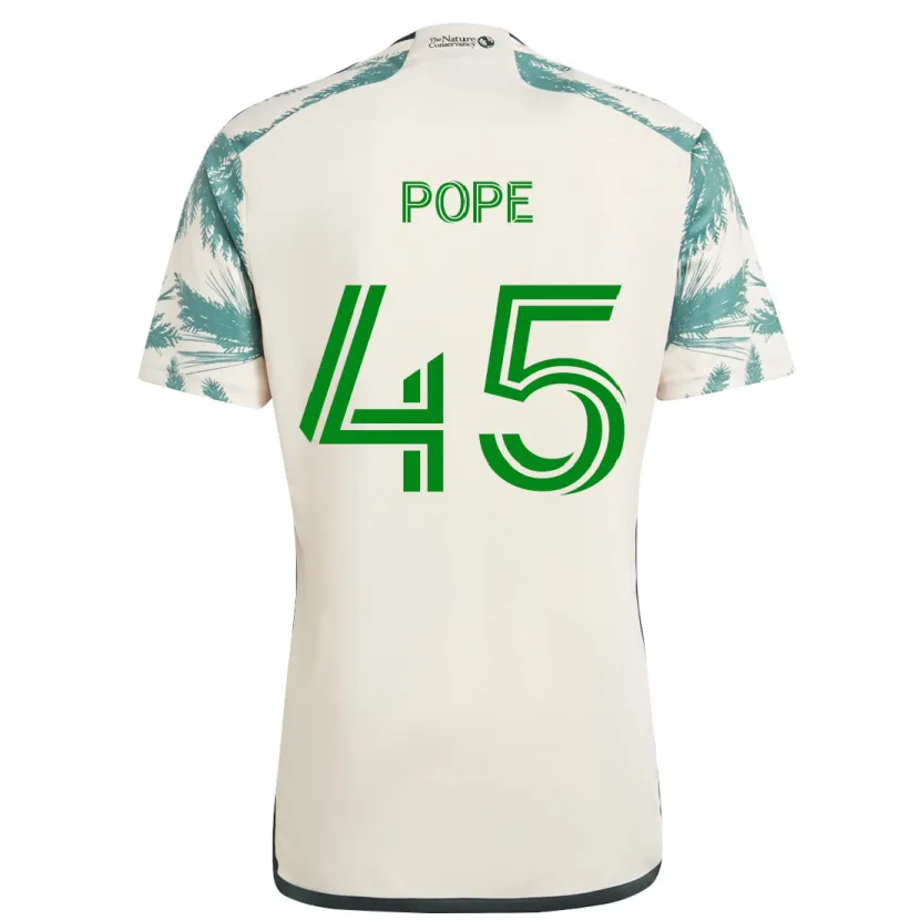 Danxen Dětské Blake Pope #45 Béžová Hnědá Daleko Hráčské Dresy 2024/25 Dres