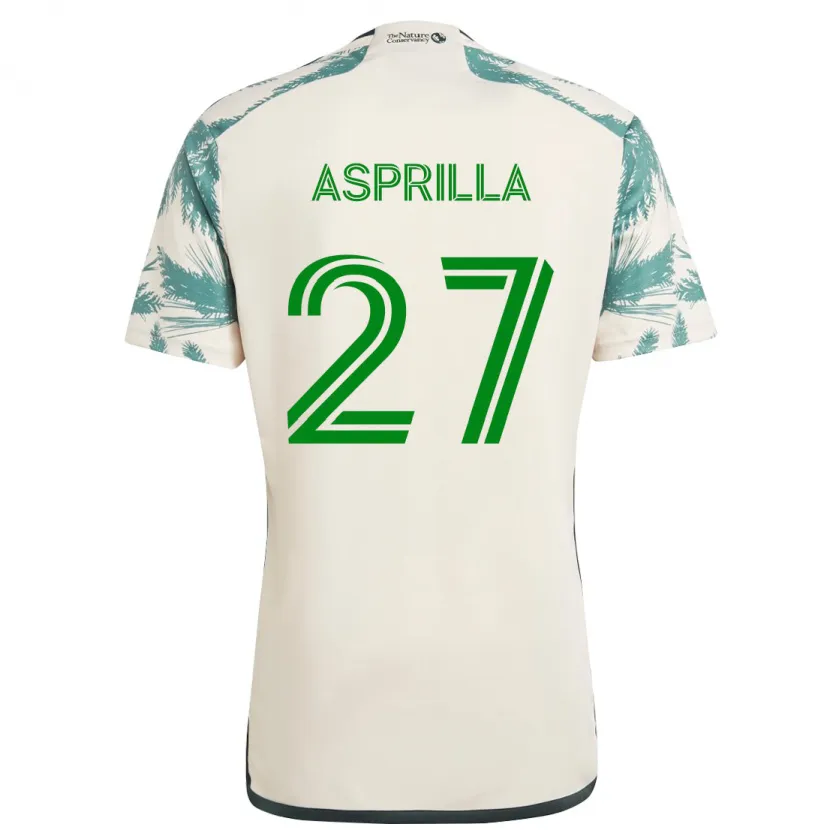 Danxen Dětské Dairon Asprilla #27 Béžová Hnědá Daleko Hráčské Dresy 2024/25 Dres