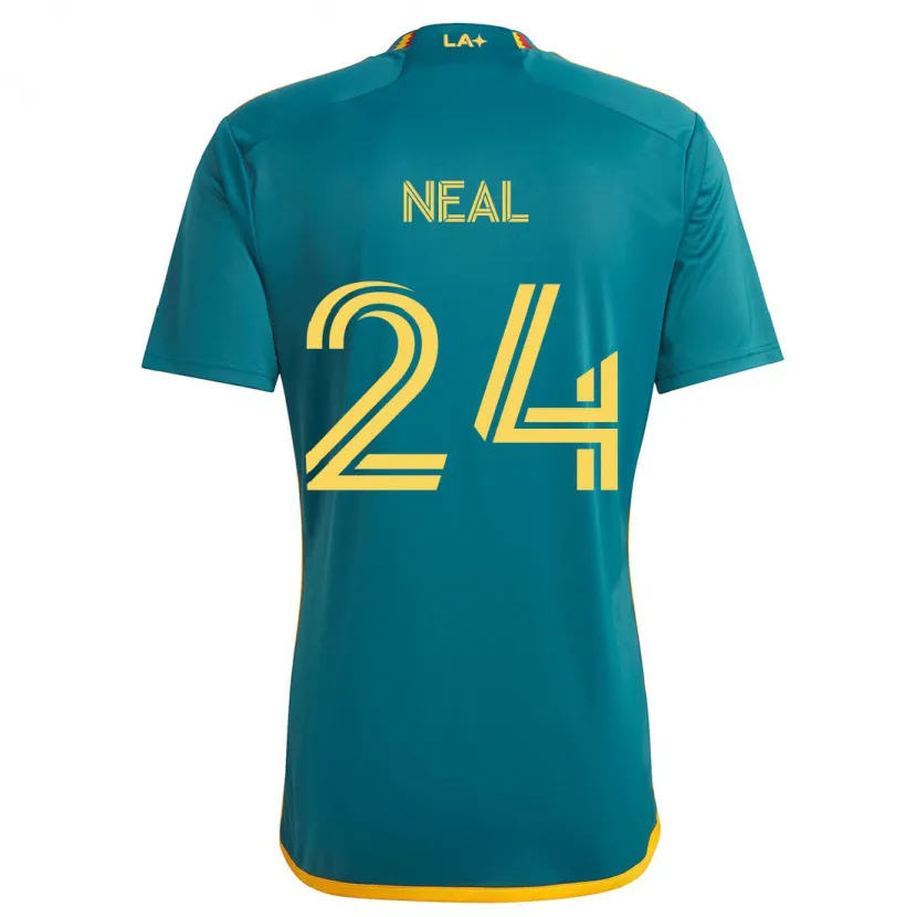 Danxen Dětské Jalen Neal #24 Zelená Žlutá Daleko Hráčské Dresy 2024/25 Dres