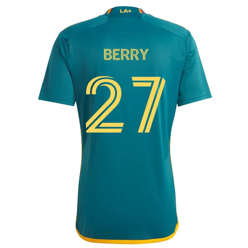 Danxen Dětské Miguel Berry #27 Zelená Žlutá Daleko Hráčské Dresy 2024/25 Dres