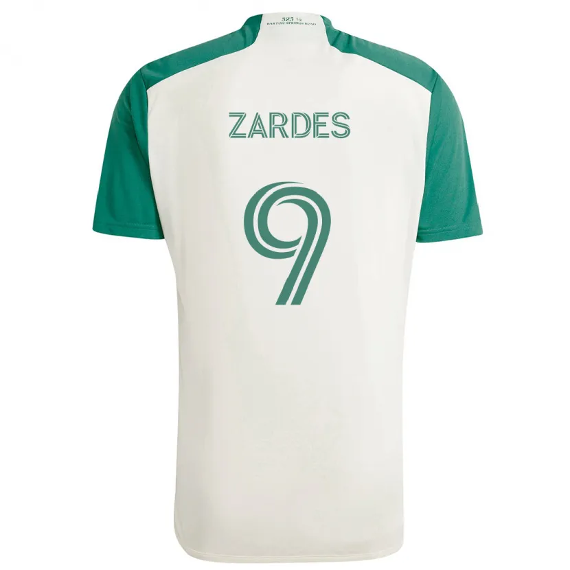 Danxen Dětské Gyasi Zardes #9 Žluté Barvy Zelená Daleko Hráčské Dresy 2024/25 Dres