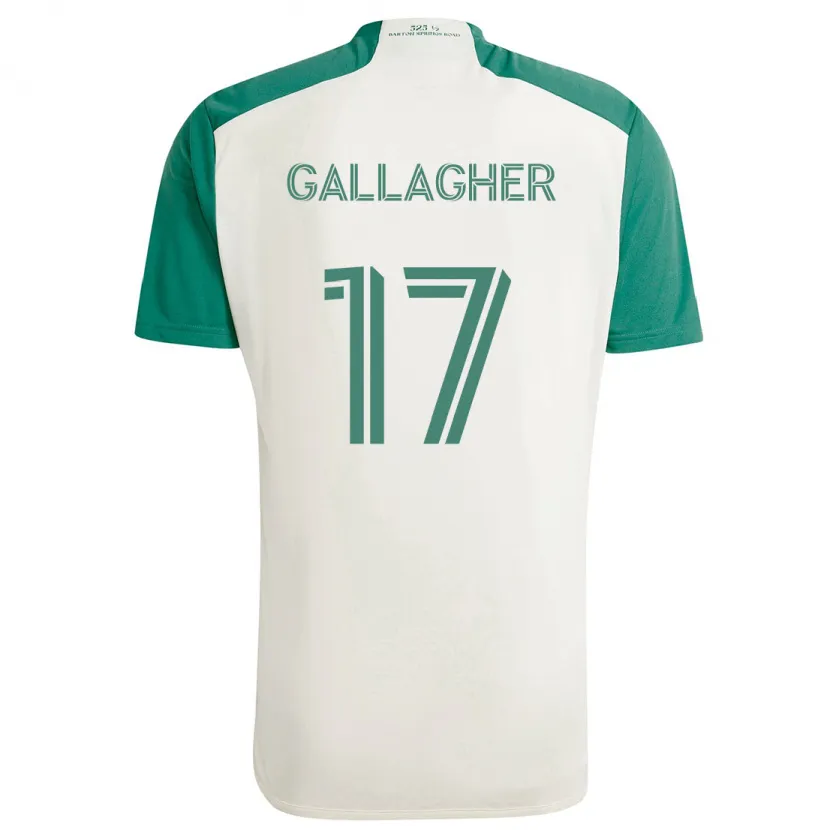 Danxen Dětské Jon Gallagher #17 Žluté Barvy Zelená Daleko Hráčské Dresy 2024/25 Dres