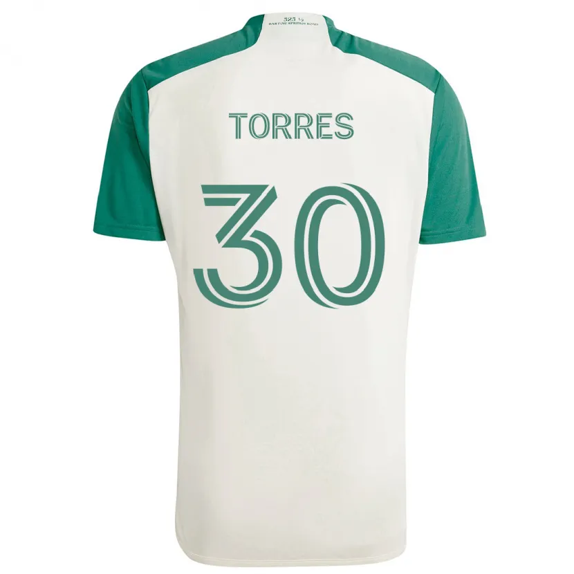 Danxen Dětské Ervin Torres #30 Žluté Barvy Zelená Daleko Hráčské Dresy 2024/25 Dres