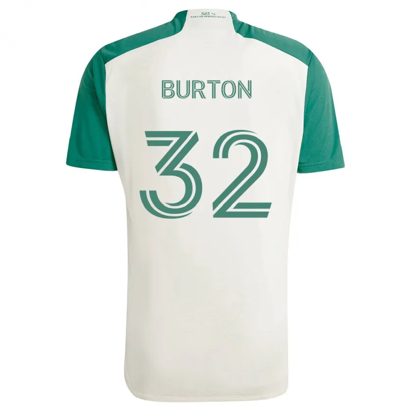 Danxen Dětské Micah Burton #32 Žluté Barvy Zelená Daleko Hráčské Dresy 2024/25 Dres