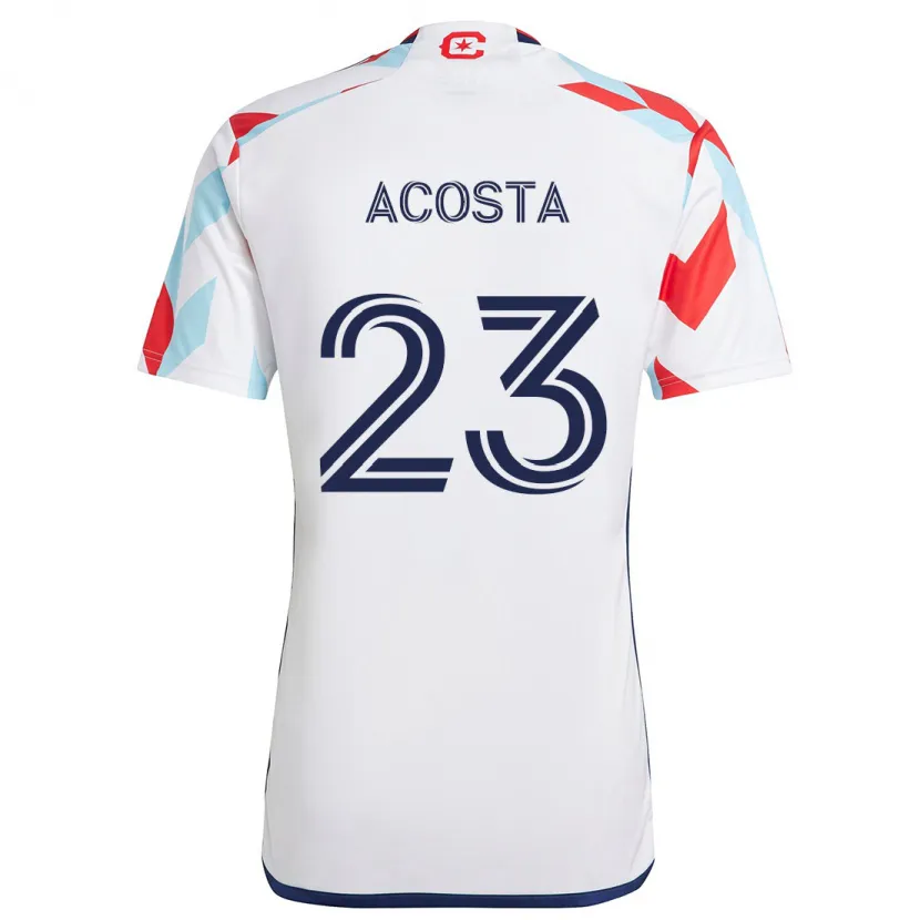 Danxen Dětské Kellyn Acosta #23 Bílá Červená Modrá Daleko Hráčské Dresy 2024/25 Dres