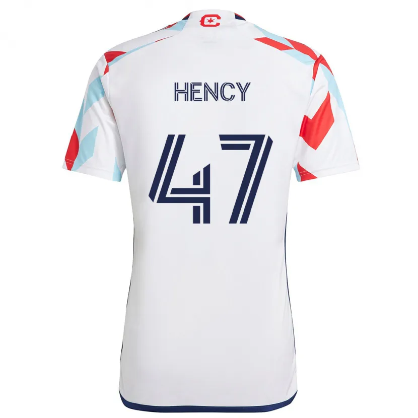 Danxen Dětské Billy Hency #47 Bílá Červená Modrá Daleko Hráčské Dresy 2024/25 Dres