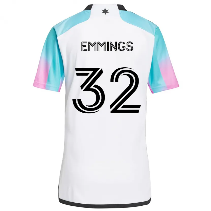 Danxen Dětské Fred Emmings #32 Bílá Modrá Černá Daleko Hráčské Dresy 2024/25 Dres