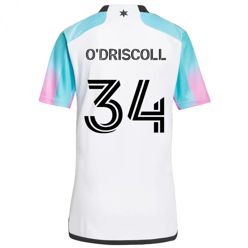 Danxen Dětské Rory O'driscoll #34 Bílá Modrá Černá Daleko Hráčské Dresy 2024/25 Dres