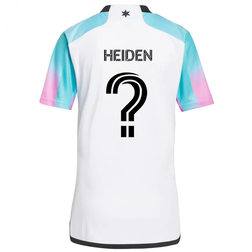 Danxen Dětské Adam Heiden #0 Bílá Modrá Černá Daleko Hráčské Dresy 2024/25 Dres