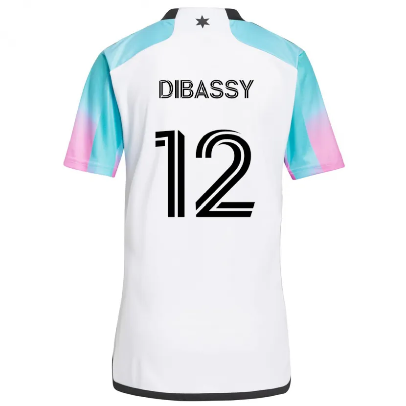 Danxen Dětské Bakaye Dibassy #12 Bílá Modrá Černá Daleko Hráčské Dresy 2024/25 Dres