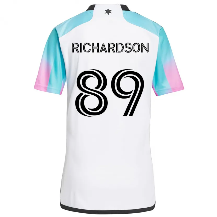 Danxen Dětské Nick Richardson #89 Bílá Modrá Černá Daleko Hráčské Dresy 2024/25 Dres