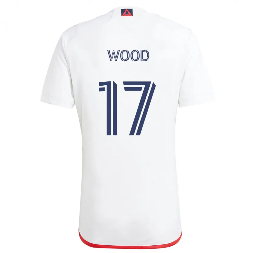 Danxen Dětské Bobby Wood #17 Bílá Červená Daleko Hráčské Dresy 2024/25 Dres