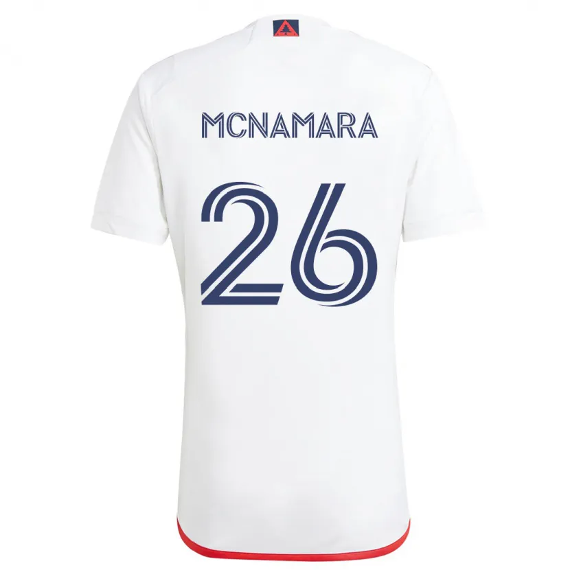 Danxen Dětské Tommy Mcnamara #26 Bílá Červená Daleko Hráčské Dresy 2024/25 Dres