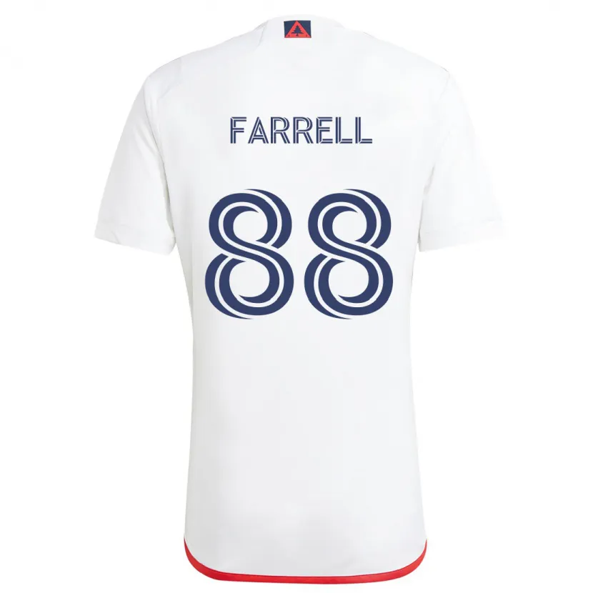 Danxen Dětské Andrew Farrell #88 Bílá Červená Daleko Hráčské Dresy 2024/25 Dres