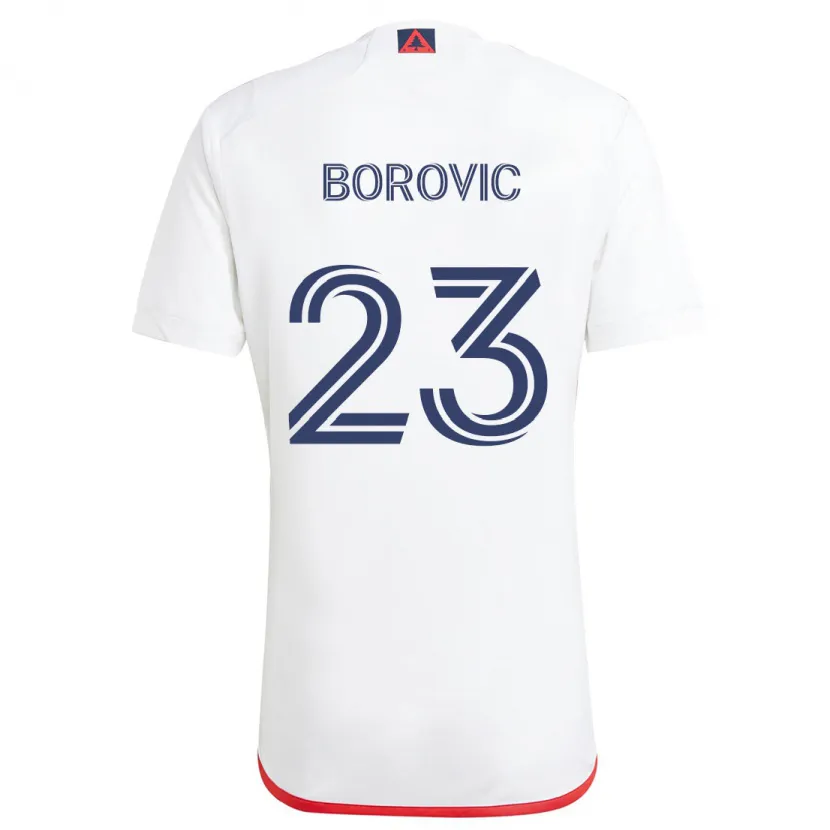 Danxen Dětské Luka Borovic #23 Bílá Červená Daleko Hráčské Dresy 2024/25 Dres