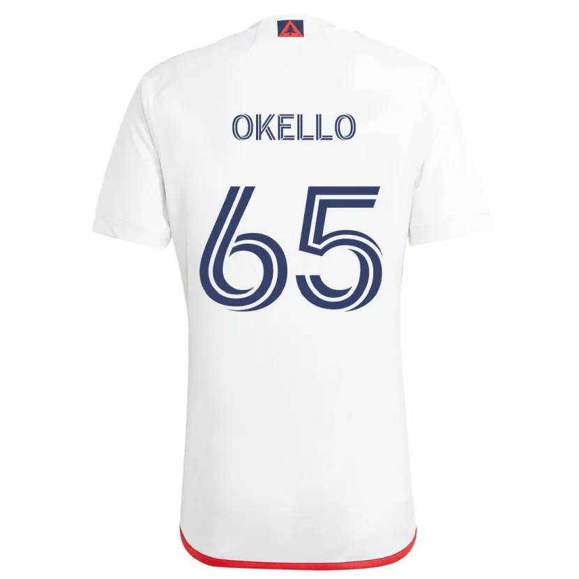 Danxen Dětské Noble Okello #65 Bílá Červená Daleko Hráčské Dresy 2024/25 Dres