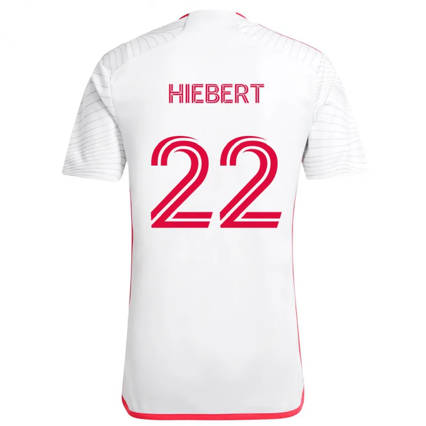 Danxen Dětské Kyle Hiebert #22 Bílá Červená Daleko Hráčské Dresy 2024/25 Dres