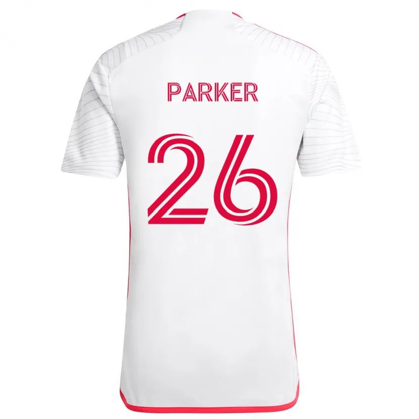 Danxen Dětské Tim Parker #26 Bílá Červená Daleko Hráčské Dresy 2024/25 Dres