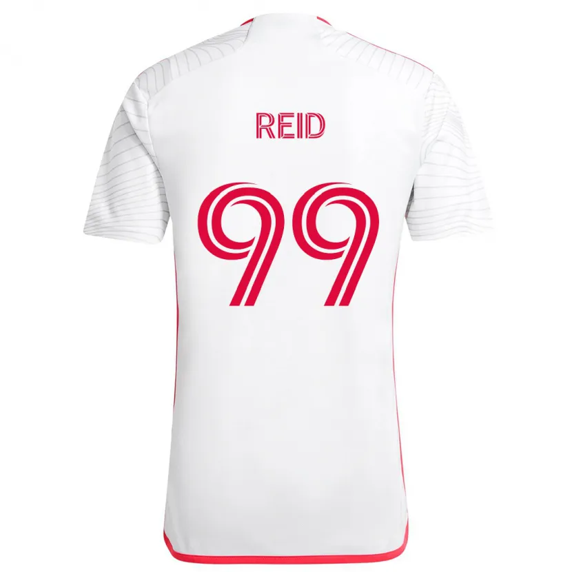 Danxen Dětské Jayden Reid #99 Bílá Červená Daleko Hráčské Dresy 2024/25 Dres