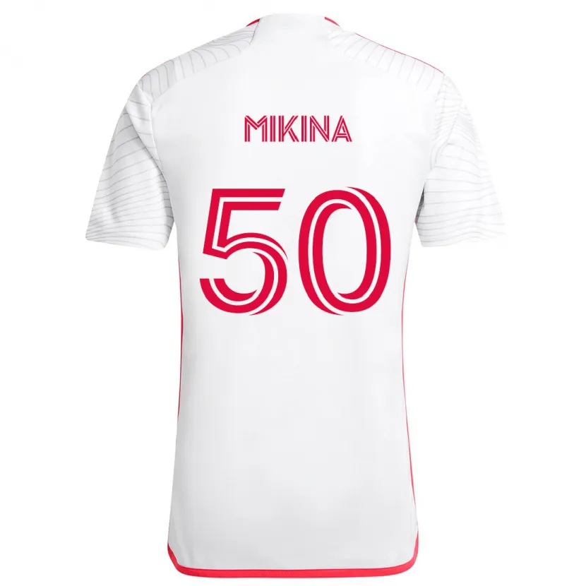 Danxen Dětské Gabriel Mikina #50 Bílá Červená Daleko Hráčské Dresy 2024/25 Dres