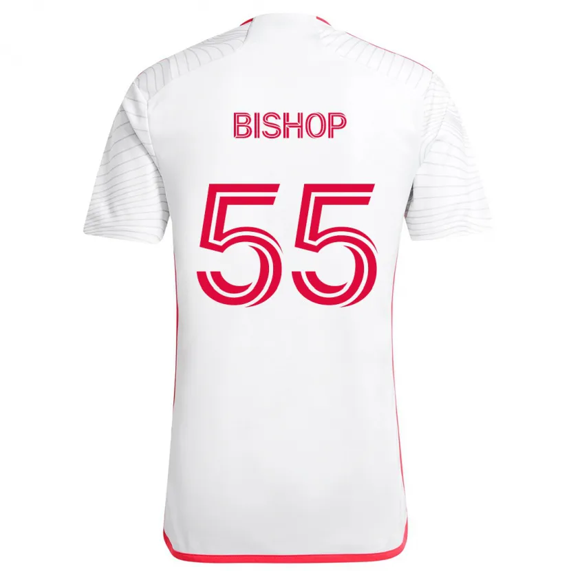 Danxen Dětské Nick Bishop #55 Bílá Červená Daleko Hráčské Dresy 2024/25 Dres