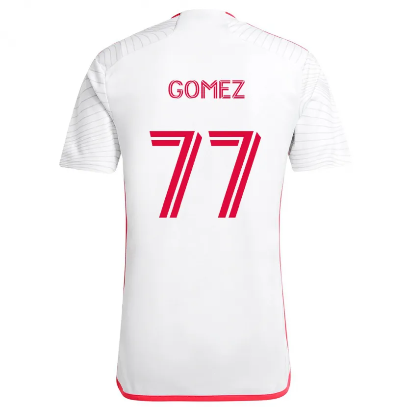 Danxen Dětské Sam Gomez #77 Bílá Červená Daleko Hráčské Dresy 2024/25 Dres