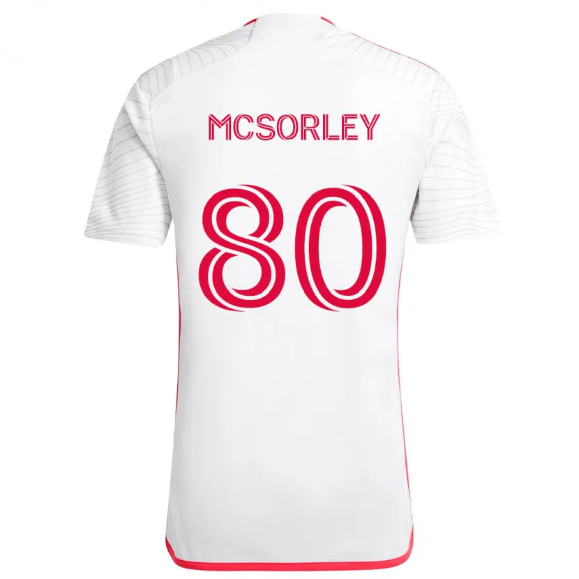 Danxen Dětské Brendan Mcsorley #80 Bílá Červená Daleko Hráčské Dresy 2024/25 Dres