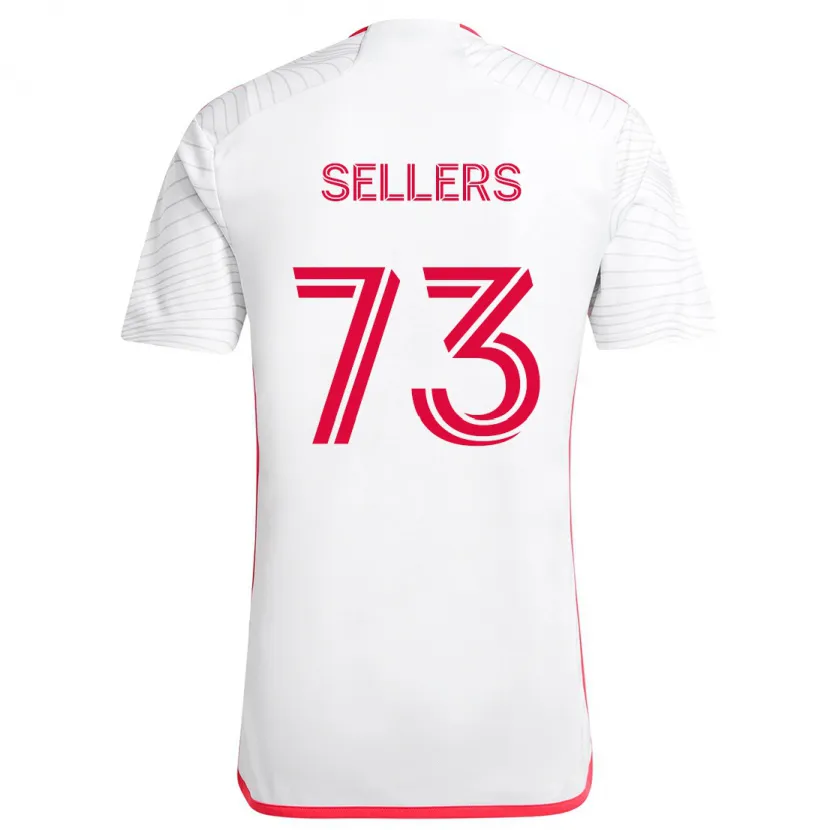 Danxen Dětské Braydon Sellers #73 Bílá Červená Daleko Hráčské Dresy 2024/25 Dres