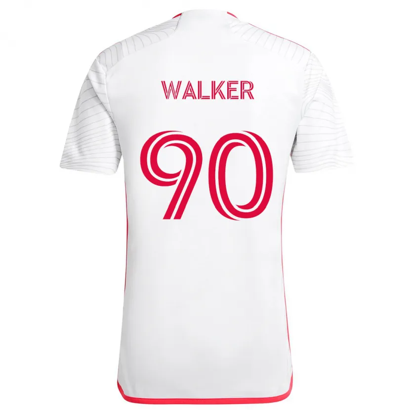 Danxen Dětské Eric Walker #90 Bílá Červená Daleko Hráčské Dresy 2024/25 Dres