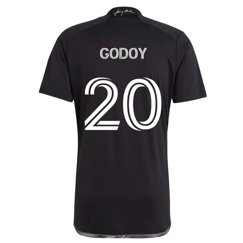 Danxen Dětské Aníbal Godoy #20 Černá Daleko Hráčské Dresy 2024/25 Dres