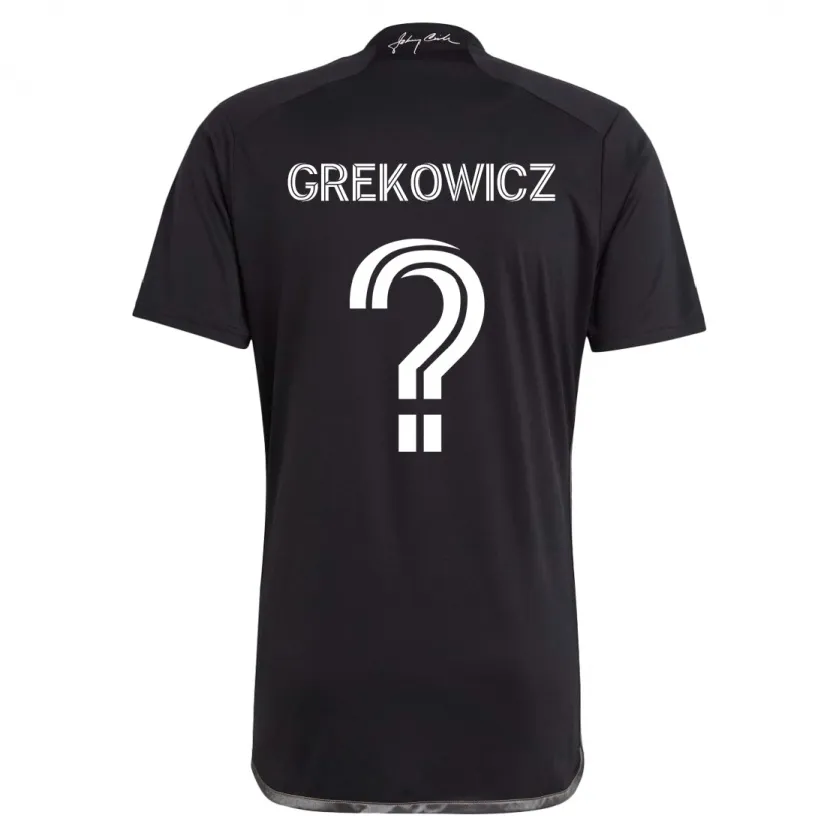 Danxen Dětské Jacob Grekowicz #0 Černá Daleko Hráčské Dresy 2024/25 Dres