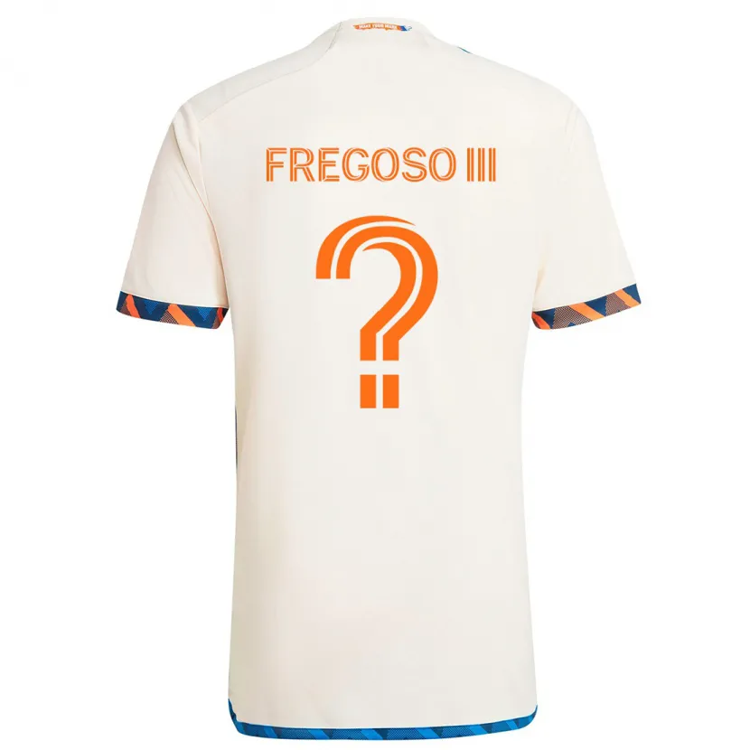 Danxen Dětské Arturo Fregoso Iii #0 Bílá Oranžová Daleko Hráčské Dresy 2024/25 Dres