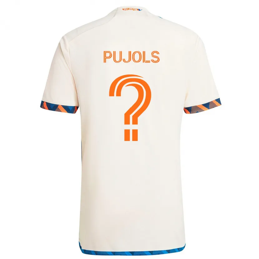 Danxen Dětské Pablo Pujols #0 Bílá Oranžová Daleko Hráčské Dresy 2024/25 Dres