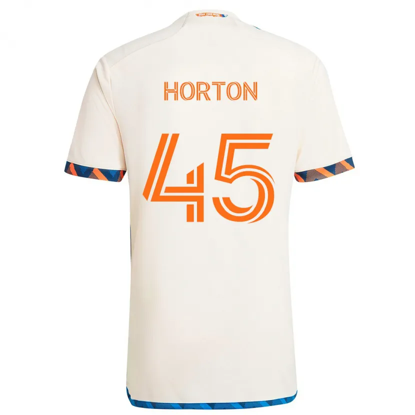 Danxen Dětské Philip Horton #45 Bílá Oranžová Daleko Hráčské Dresy 2024/25 Dres