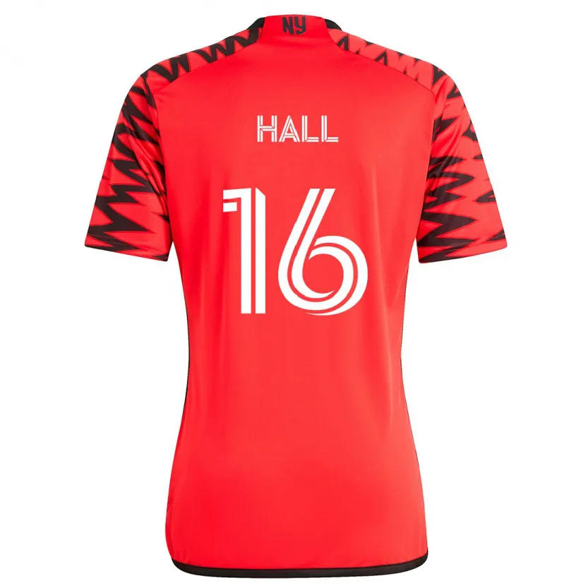 Danxen Dětské Julian Hall #16 Červená Černá Bílá Daleko Hráčské Dresy 2024/25 Dres