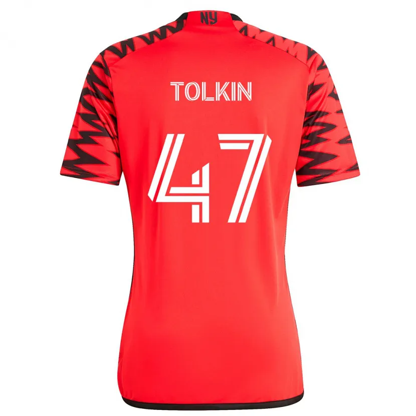 Danxen Dětské John Tolkin #47 Červená Černá Bílá Daleko Hráčské Dresy 2024/25 Dres