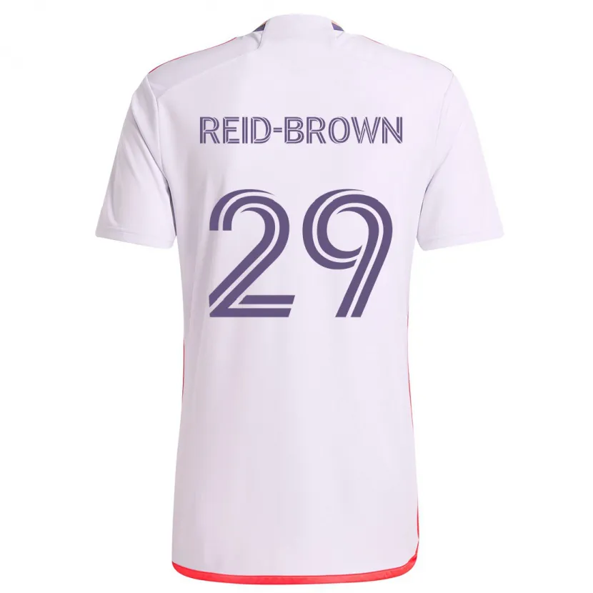 Danxen Dětské Tahir Reid-Brown #29 Bílá Červená Fialová Daleko Hráčské Dresy 2024/25 Dres