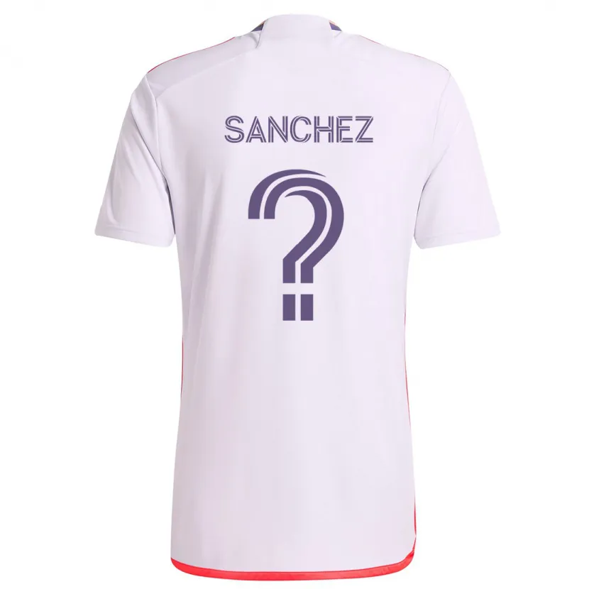 Danxen Dětské Fernando Sanchez #0 Bílá Červená Fialová Daleko Hráčské Dresy 2024/25 Dres