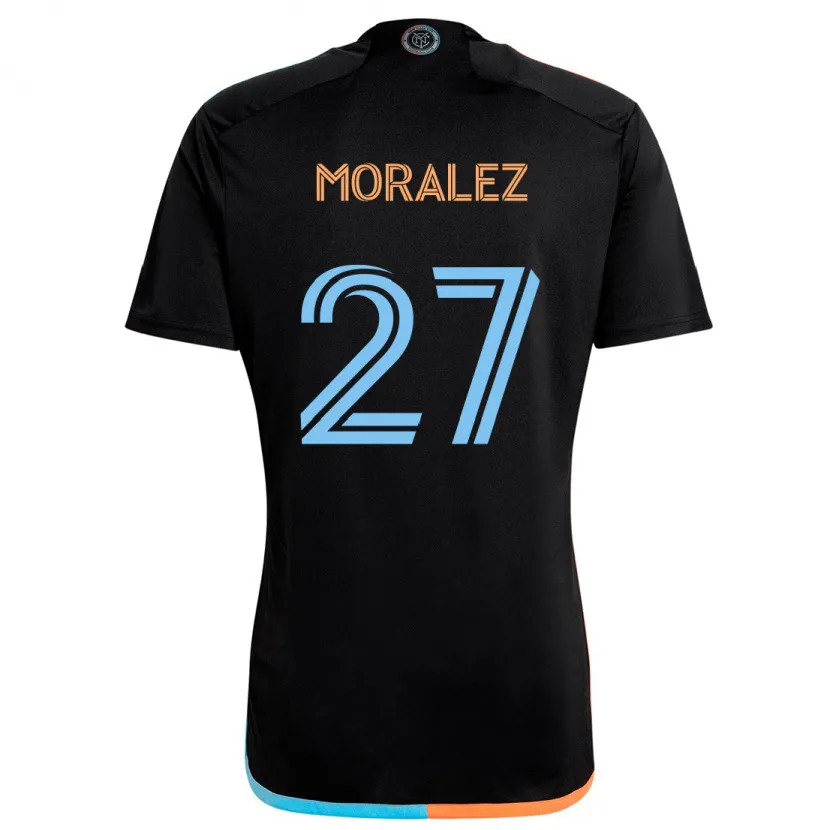 Danxen Dětské Maxi Moralez #27 Černá Oranžová Modrá Daleko Hráčské Dresy 2024/25 Dres