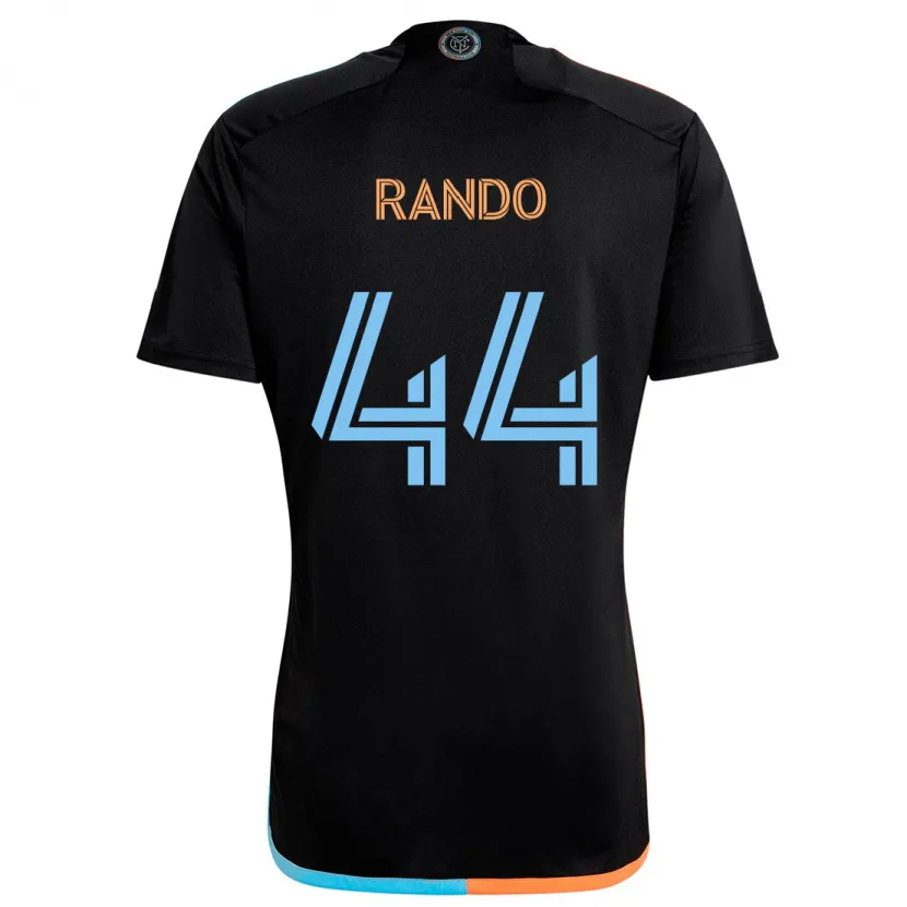 Danxen Dětské Alex Rando #44 Černá Oranžová Modrá Daleko Hráčské Dresy 2024/25 Dres