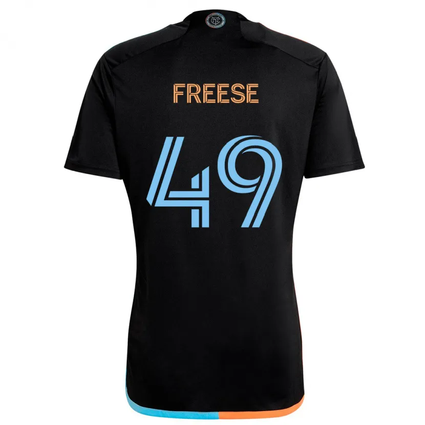 Danxen Dětské Matt Freese #49 Černá Oranžová Modrá Daleko Hráčské Dresy 2024/25 Dres